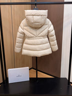 Women’s Short Down Jacket with Belted Waist