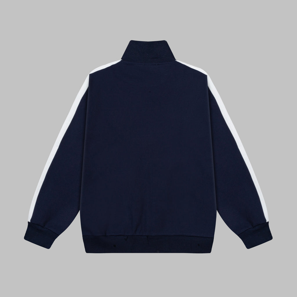 Contrast-Stitch Embroidered Tracksuit Set