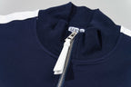 Contrast-Stitch Embroidered Tracksuit Set