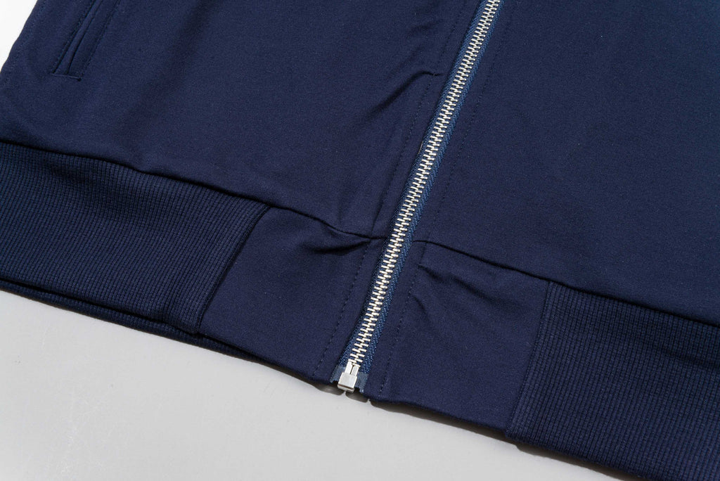 Contrast-Stitch Embroidered Tracksuit Set