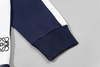 Contrast-Stitch Embroidered Tracksuit Set