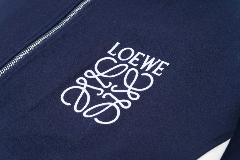 Contrast-Stitch Embroidered Tracksuit Set