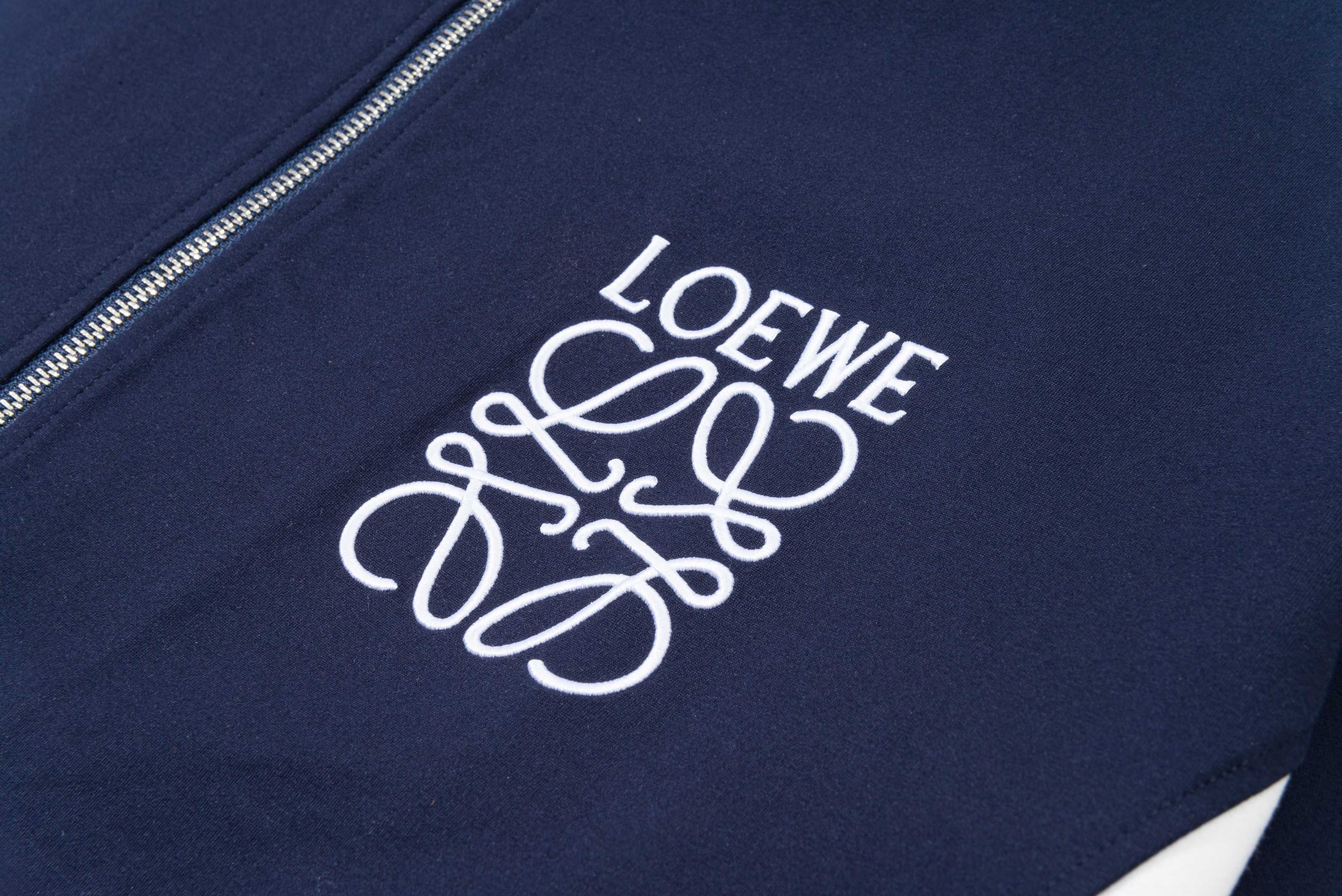 Contrast-Stitch Embroidered Tracksuit Set