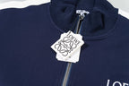 Contrast-Stitch Embroidered Tracksuit Set