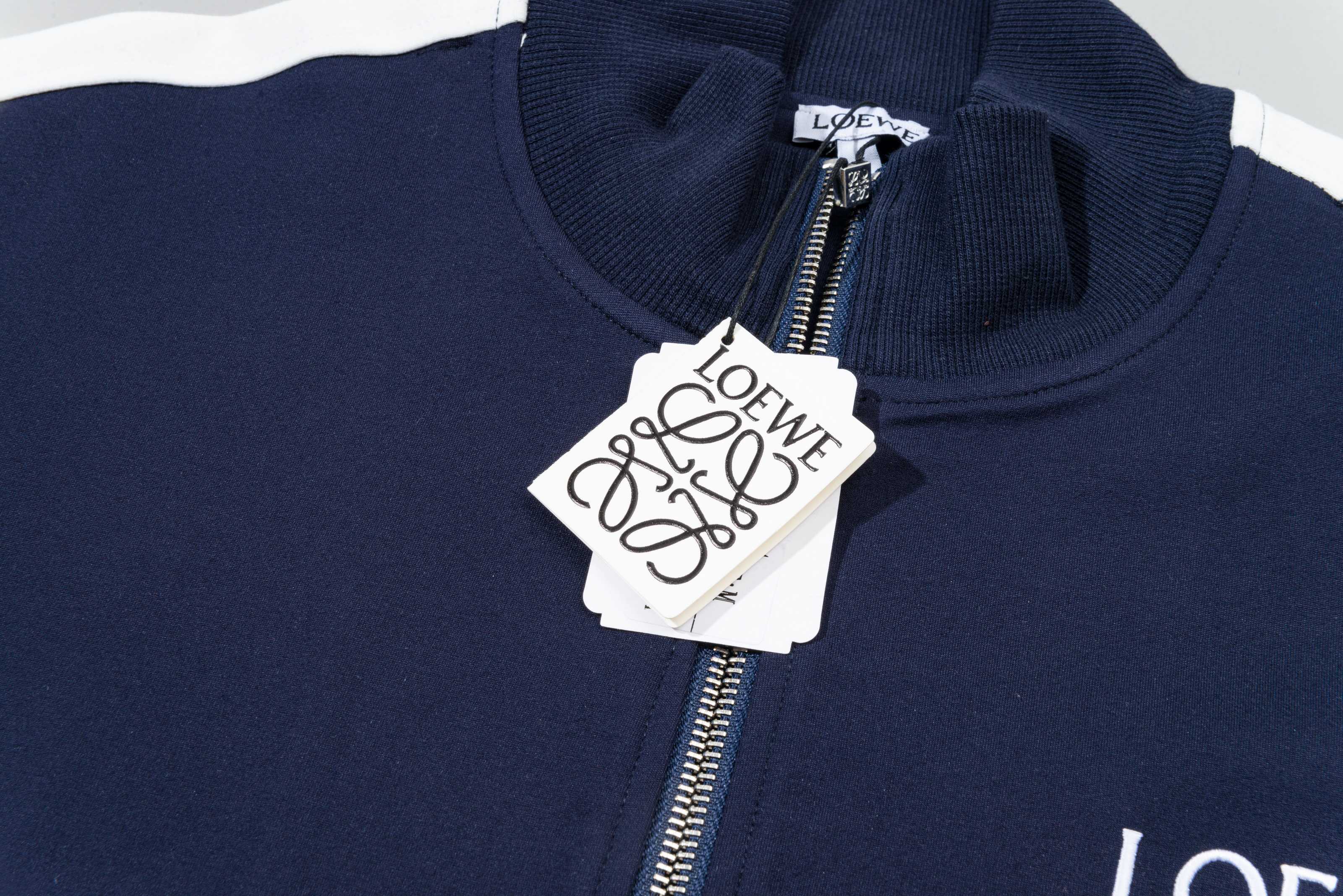 Contrast-Stitch Embroidered Tracksuit Set