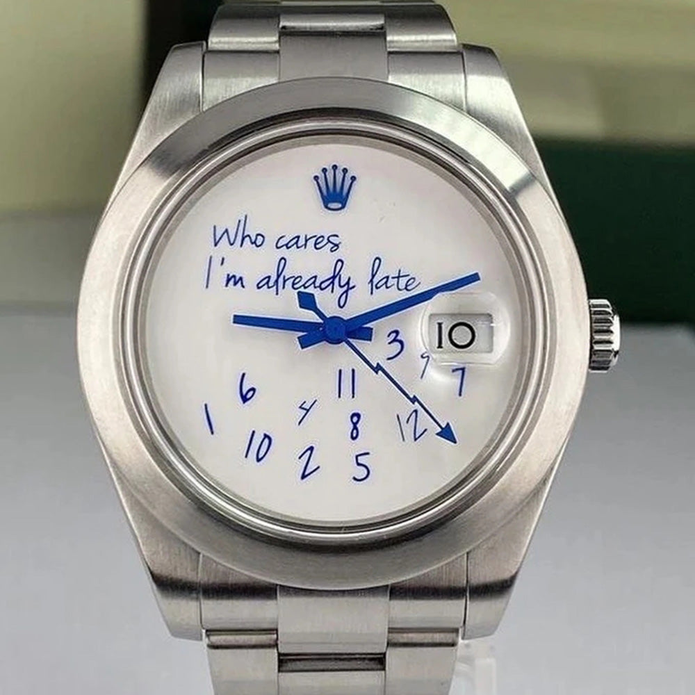 conic Day-Date Style Automatic Watch