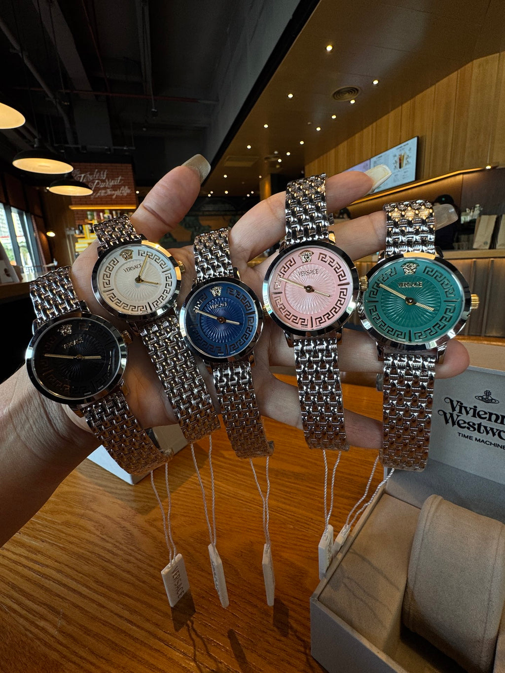 Greca Fortuna Silver-Tone Watch