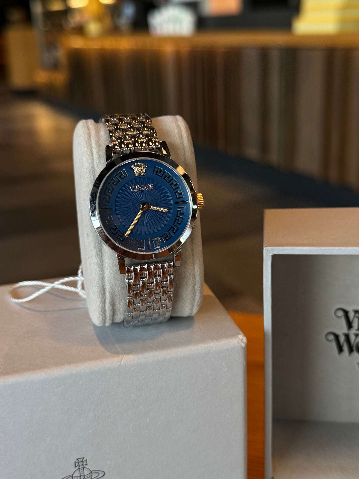 Greca Fortuna Silver-Tone Watch