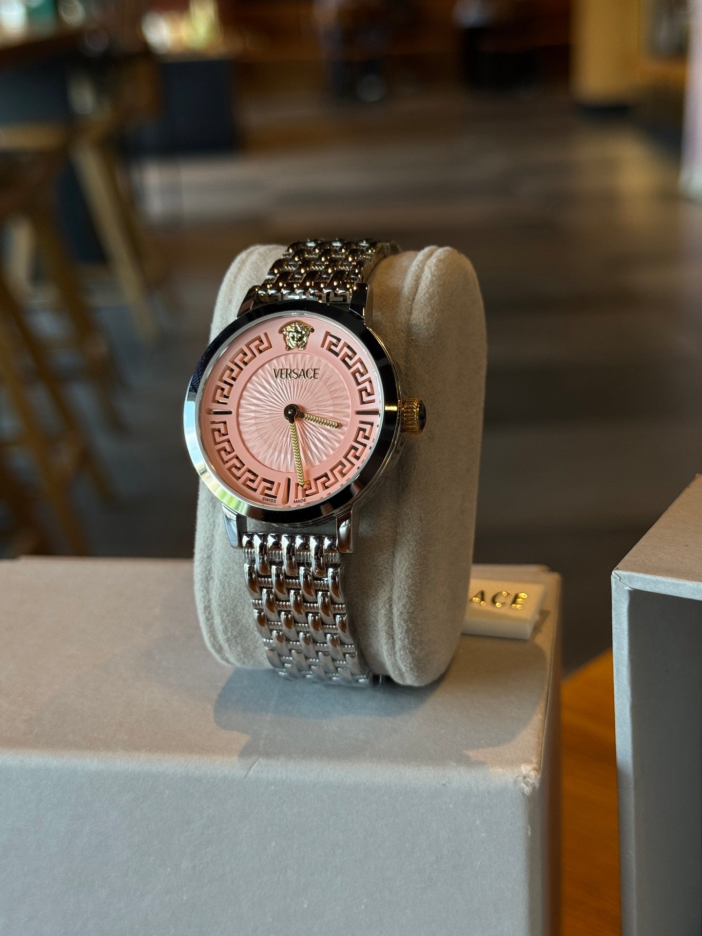 Greca Fortuna Silver-Tone Watch