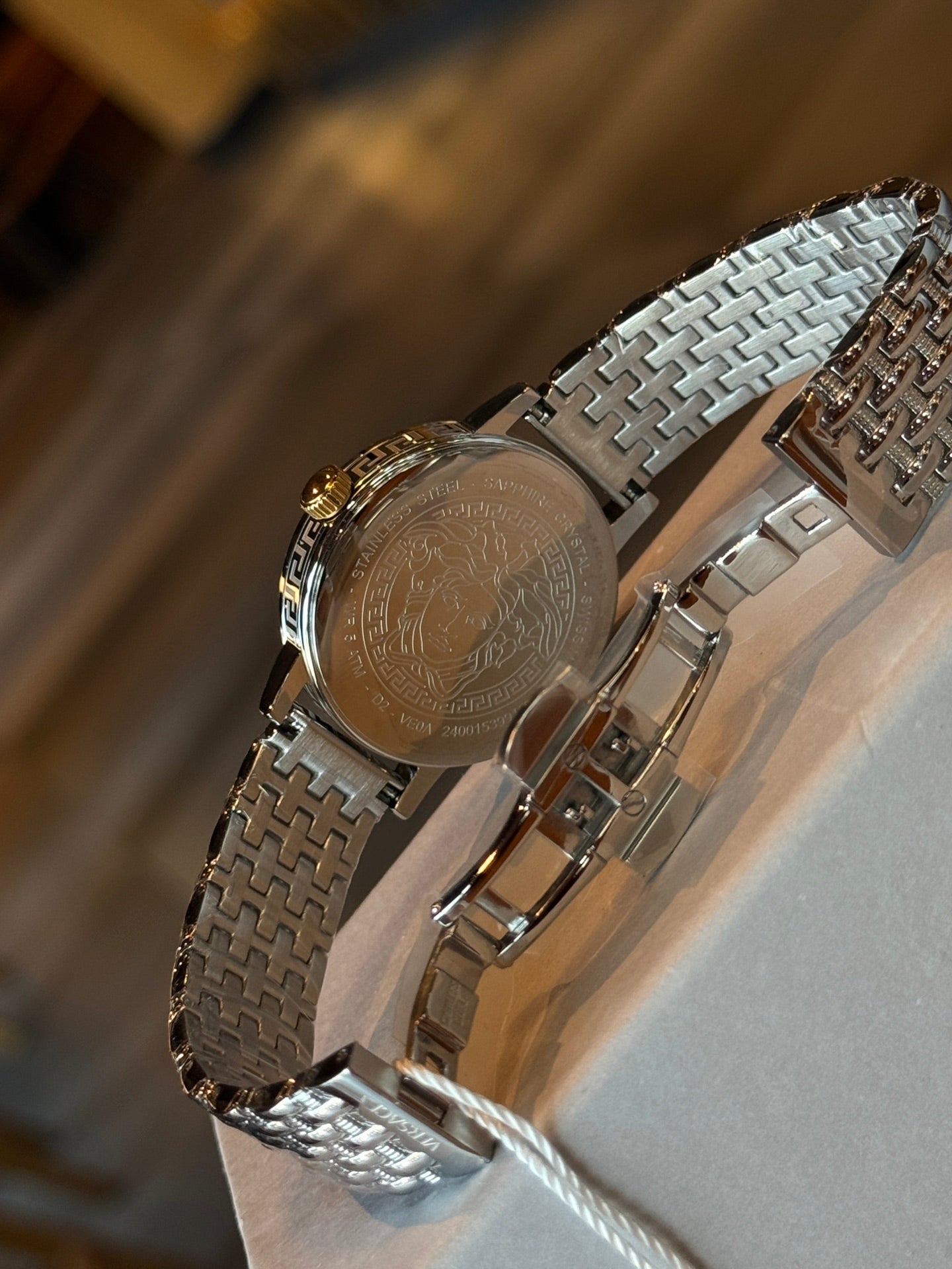 Greca Fortuna Silver-Tone Watch