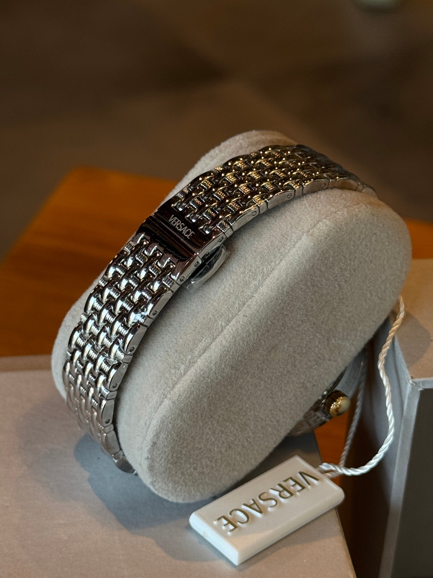 Greca Fortuna Silver-Tone Watch