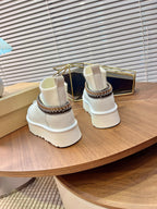 U*G 2025 Ethnic Style Wool Sock Snow Boots