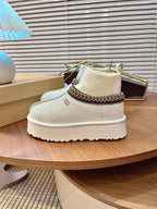 U*G 2025 Ethnic Style Wool Sock Snow Boots