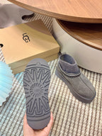 U*G 2025 Ethnic Style Wool Sock Snow Boots