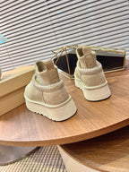 U*G 2025 Ethnic Style Wool Sock Snow Boots