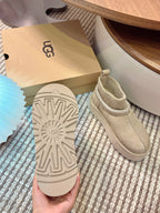 U*G 2025 Ethnic Style Wool Sock Snow Boots