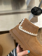 U*G 2025 Retro Tweed-Inspired Martin Boots