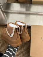 U*G 2025 Retro Tweed-Inspired Martin Boots