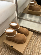 U*G 2025 Retro Tweed-Inspired Martin Boots