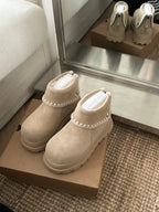 U*G 2025 Retro Tweed-Inspired Martin Boots