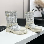 Classic Slip-On Mid-Calf Boots