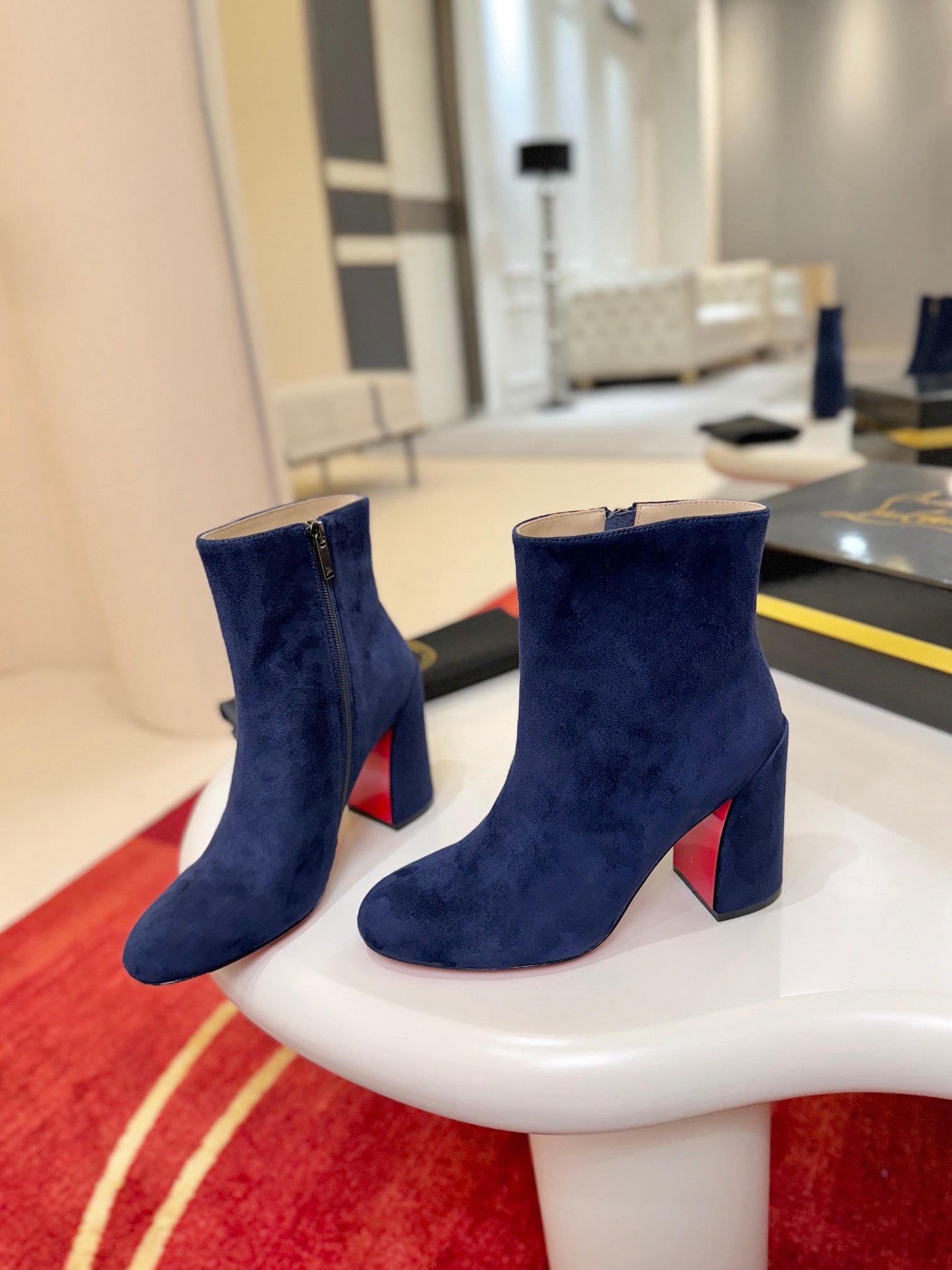 Jane Square-Heel Ankle Boots