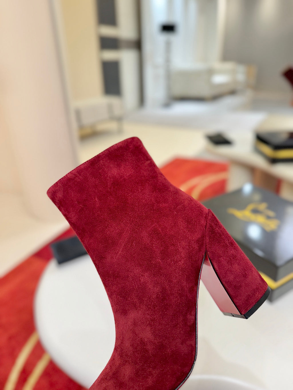Jane Square-Heel Ankle Boots