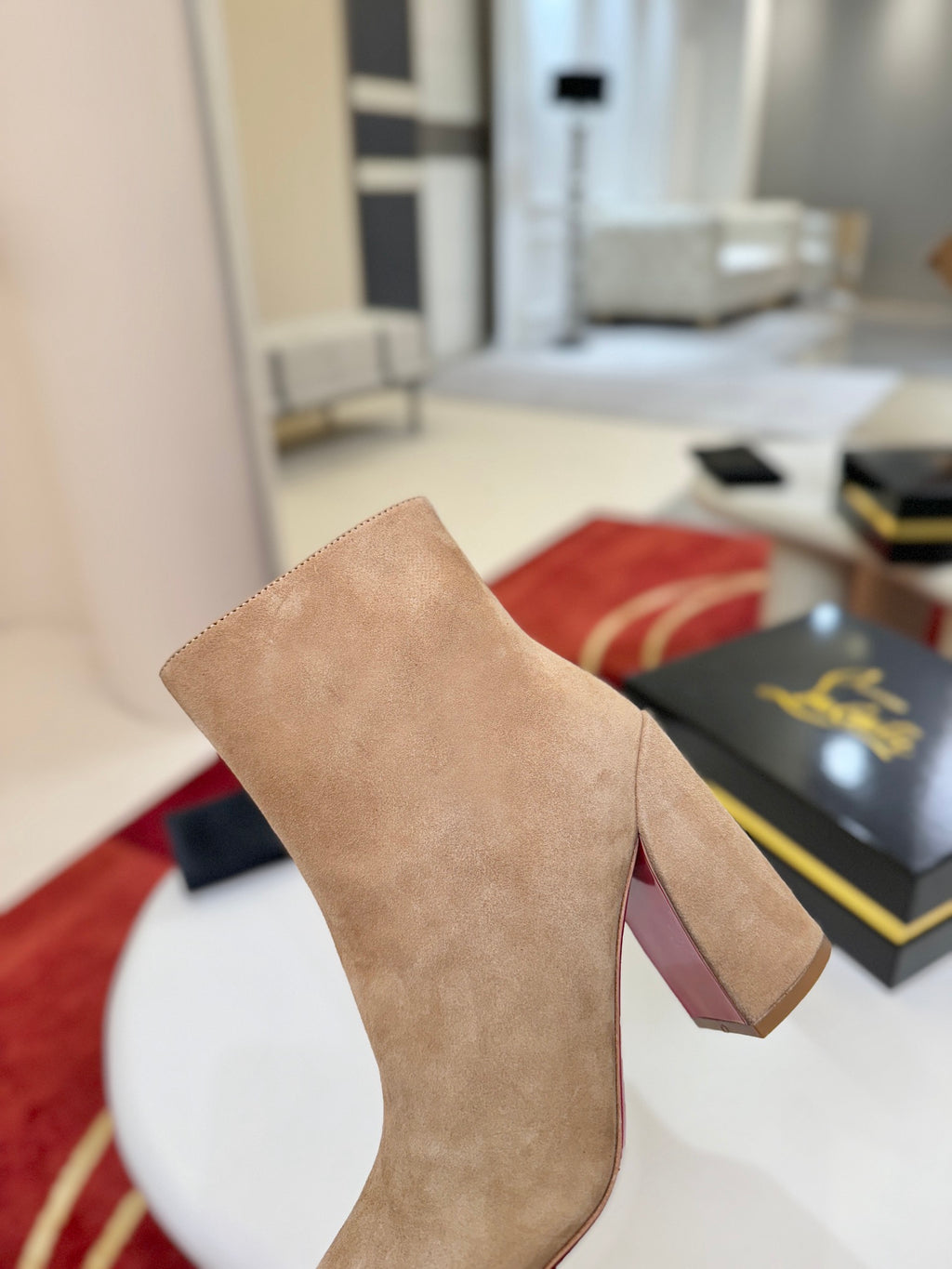 Jane Square-Heel Ankle Boots