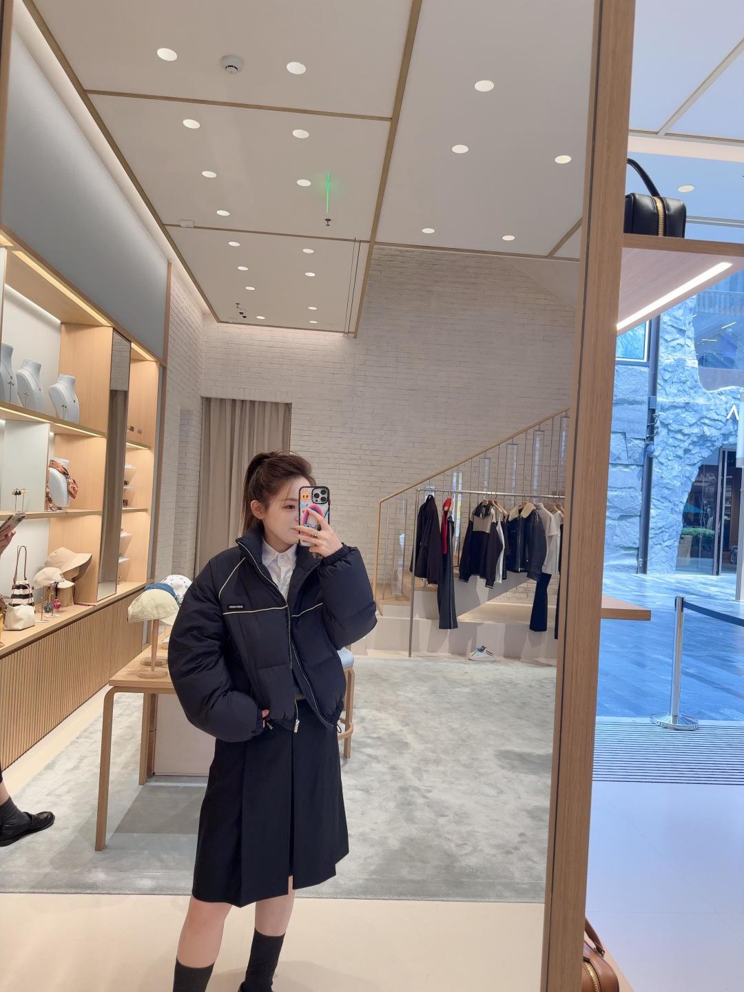Cropped Down Jacket – Technical Piping Edition