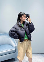 Cropped Down Jacket – Technical Piping Edition