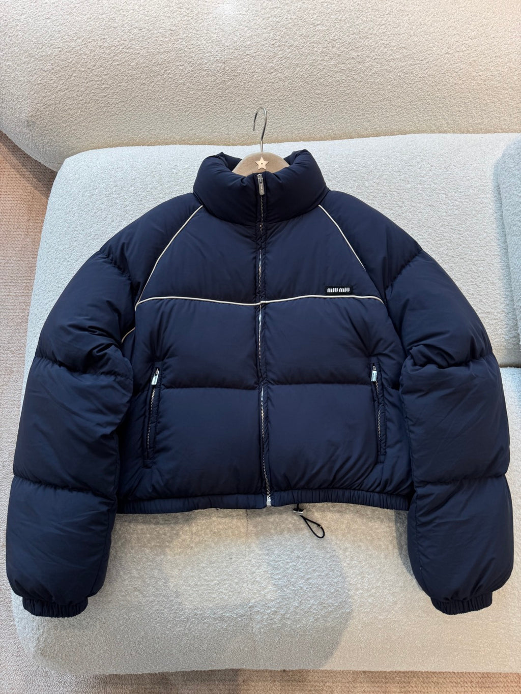 Cropped Down Jacket – Technical Piping Edition