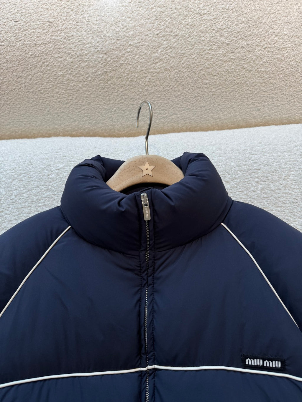 Cropped Down Jacket – Technical Piping Edition