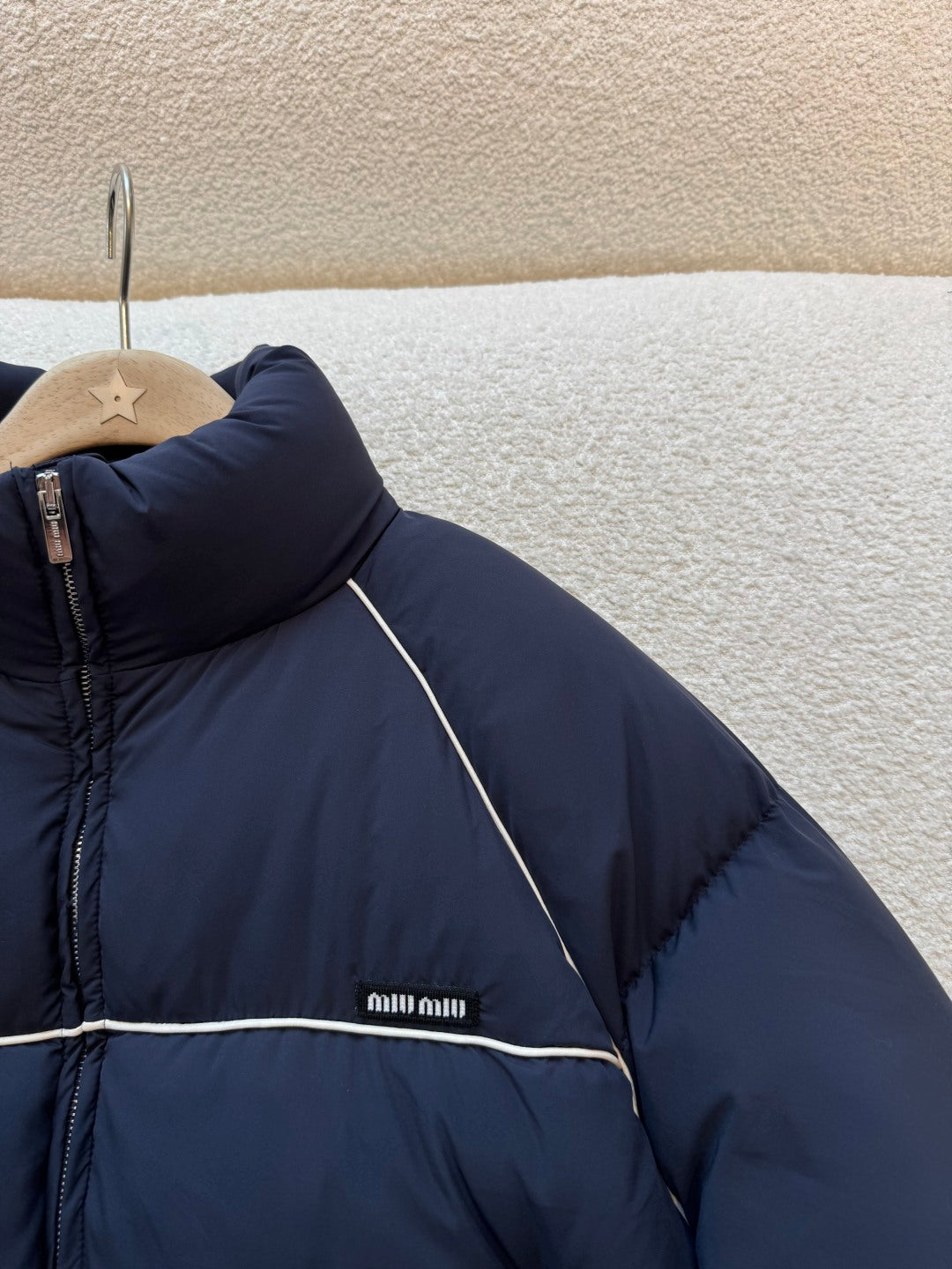 Cropped Down Jacket – Technical Piping Edition