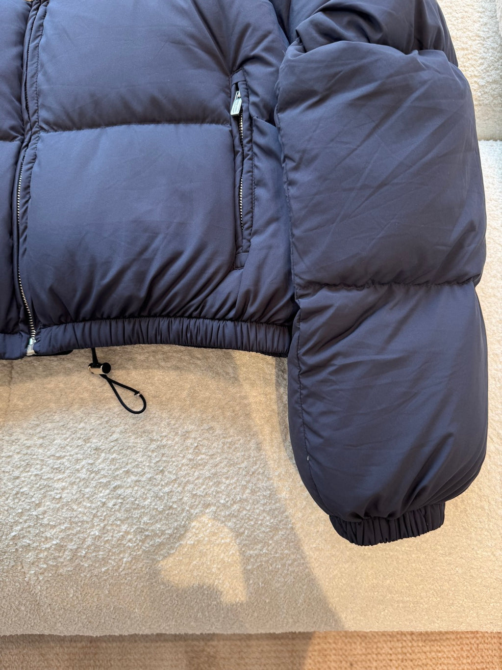 Cropped Down Jacket – Technical Piping Edition