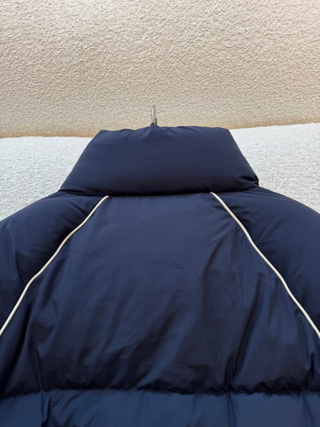 Cropped Down Jacket – Technical Piping Edition