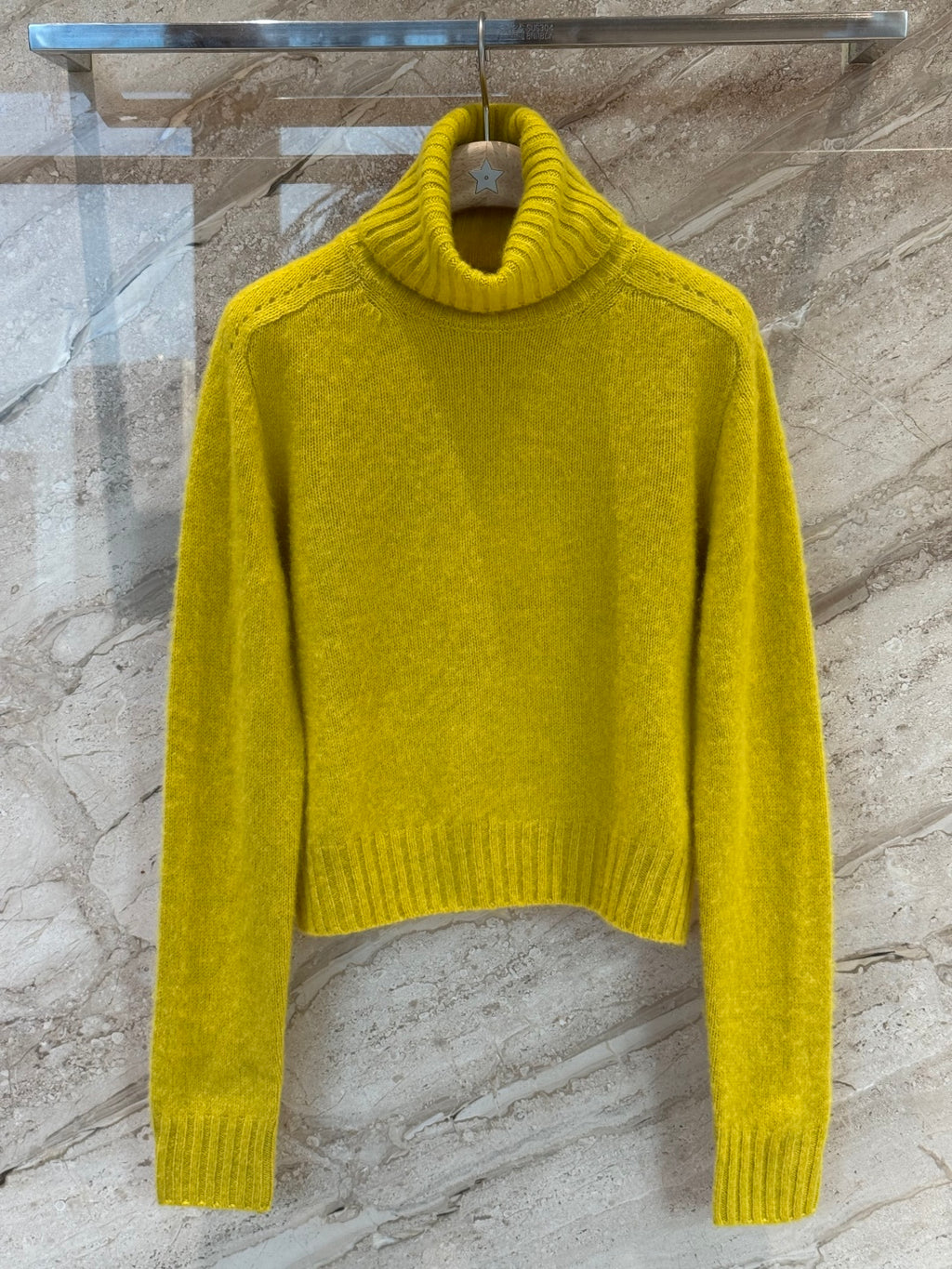 Wool Turtleneck Sweater – Soft Butter Yellow