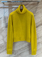 Wool Turtleneck Sweater – Soft Butter Yellow