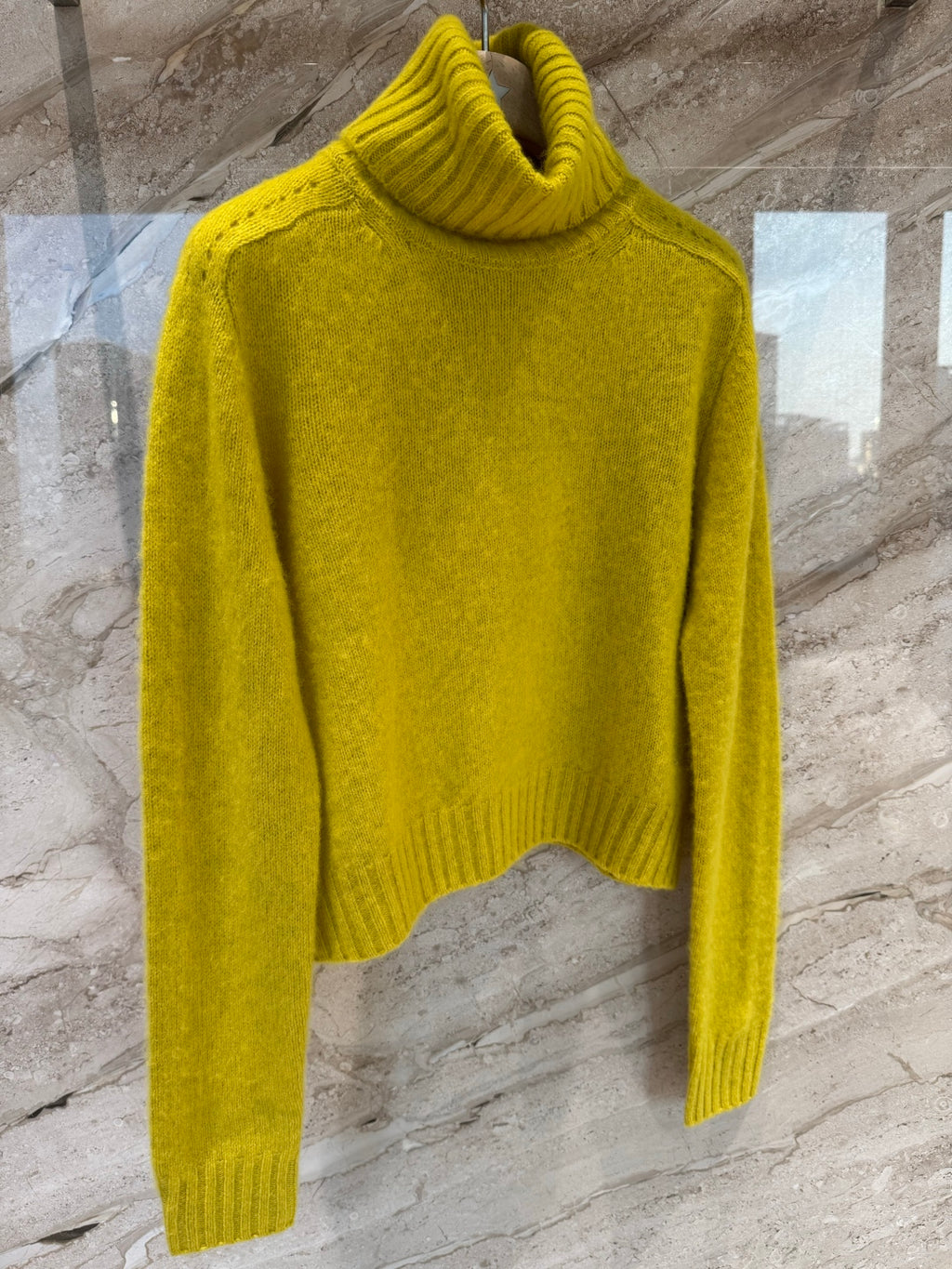 Wool Turtleneck Sweater – Soft Butter Yellow