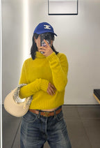 Wool Turtleneck Sweater – Soft Butter Yellow