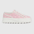 Tennis 1977 – Pink G Embroidered Platform Sneaker
