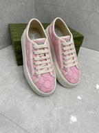 Tennis 1977 – Pink G Embroidered Platform Sneaker