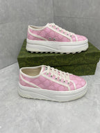 Tennis 1977 – Pink G Embroidered Platform Sneaker