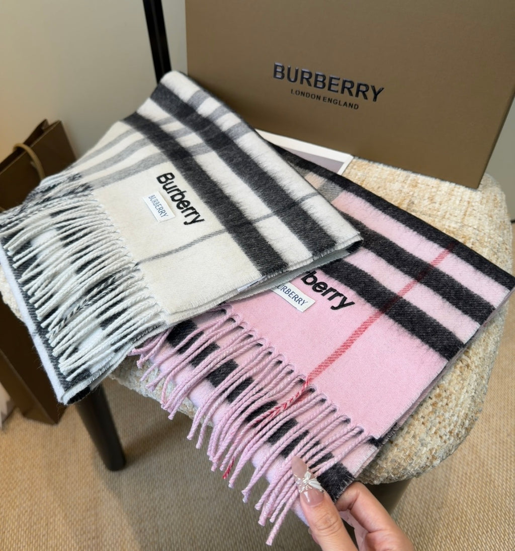 Double-Sided Cashmere Blend Scarf — Unisex — 180 × 30 cm
