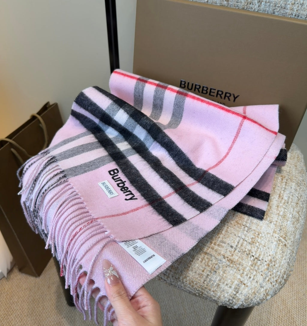 Double-Sided Cashmere Blend Scarf — Unisex — 180 × 30 cm