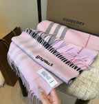 Double-Sided Cashmere Blend Scarf — Unisex — 180 × 30 cm