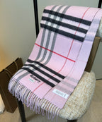 Double-Sided Cashmere Blend Scarf — Unisex — 180 × 30 cm