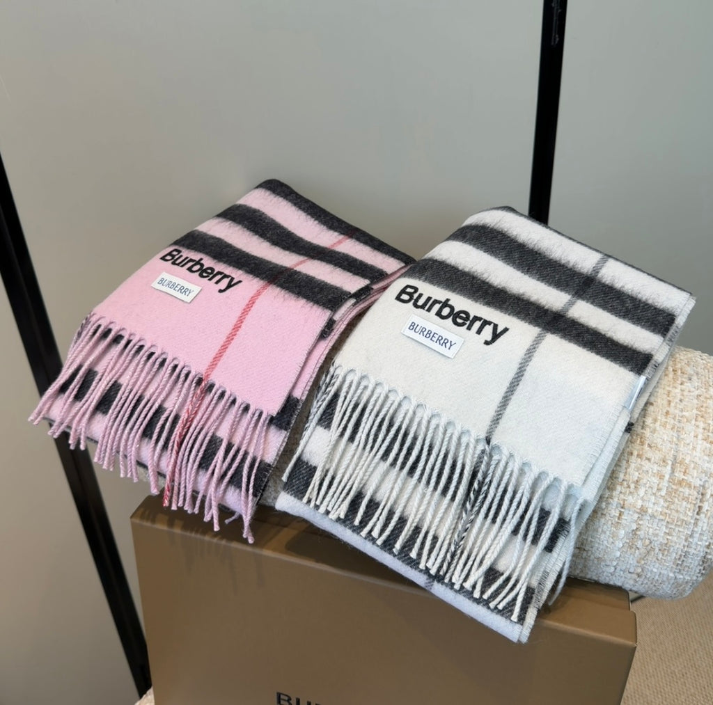 Double-Sided Cashmere Blend Scarf — Unisex — 180 × 30 cm
