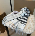 Double-Sided Cashmere Blend Scarf — Unisex — 180 × 30 cm