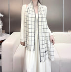 Luxury Scottish Cashmere Scarf — 100% Cashmere — 38 × 185 cm