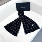 Luxury Scottish Cashmere Scarf — 100% Cashmere — 38 × 185 cm